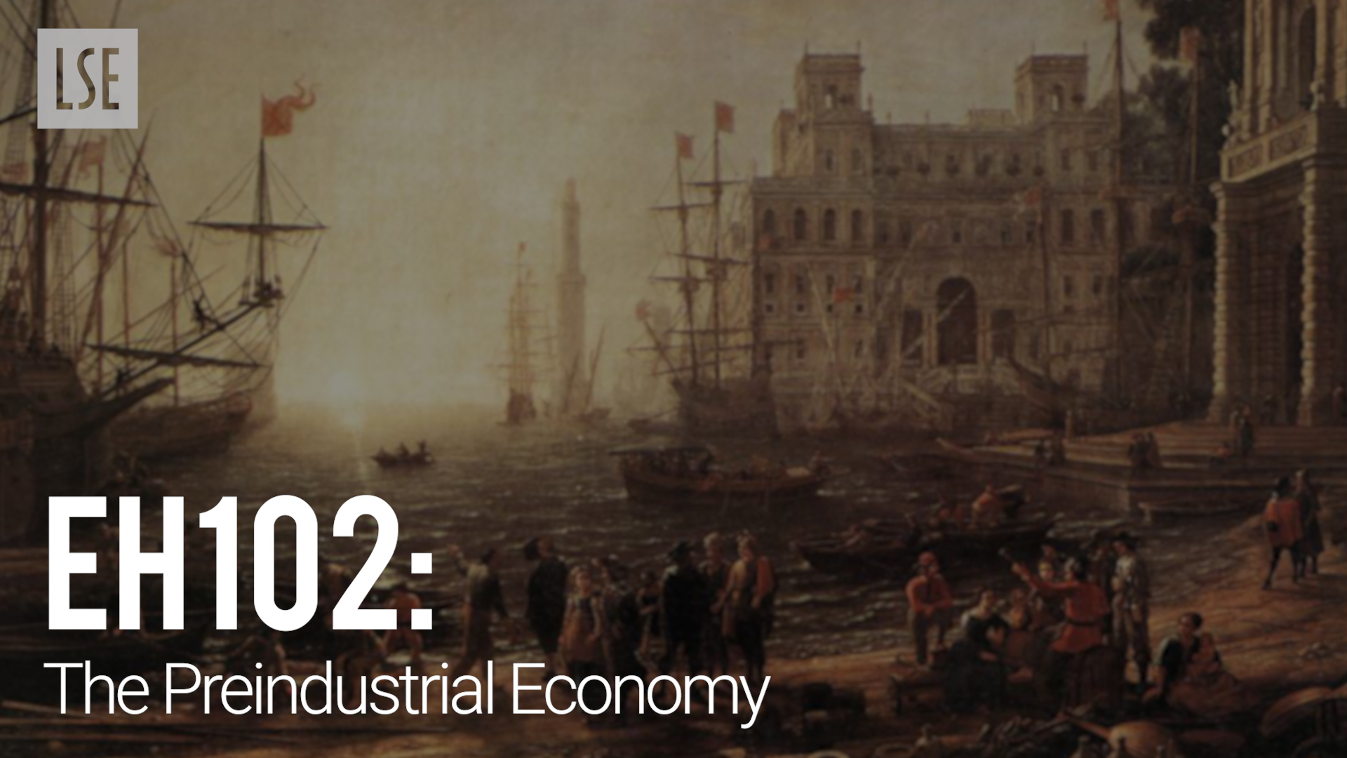 EH102 Pre-industrial Economic History, by Professor Oliver Volckart