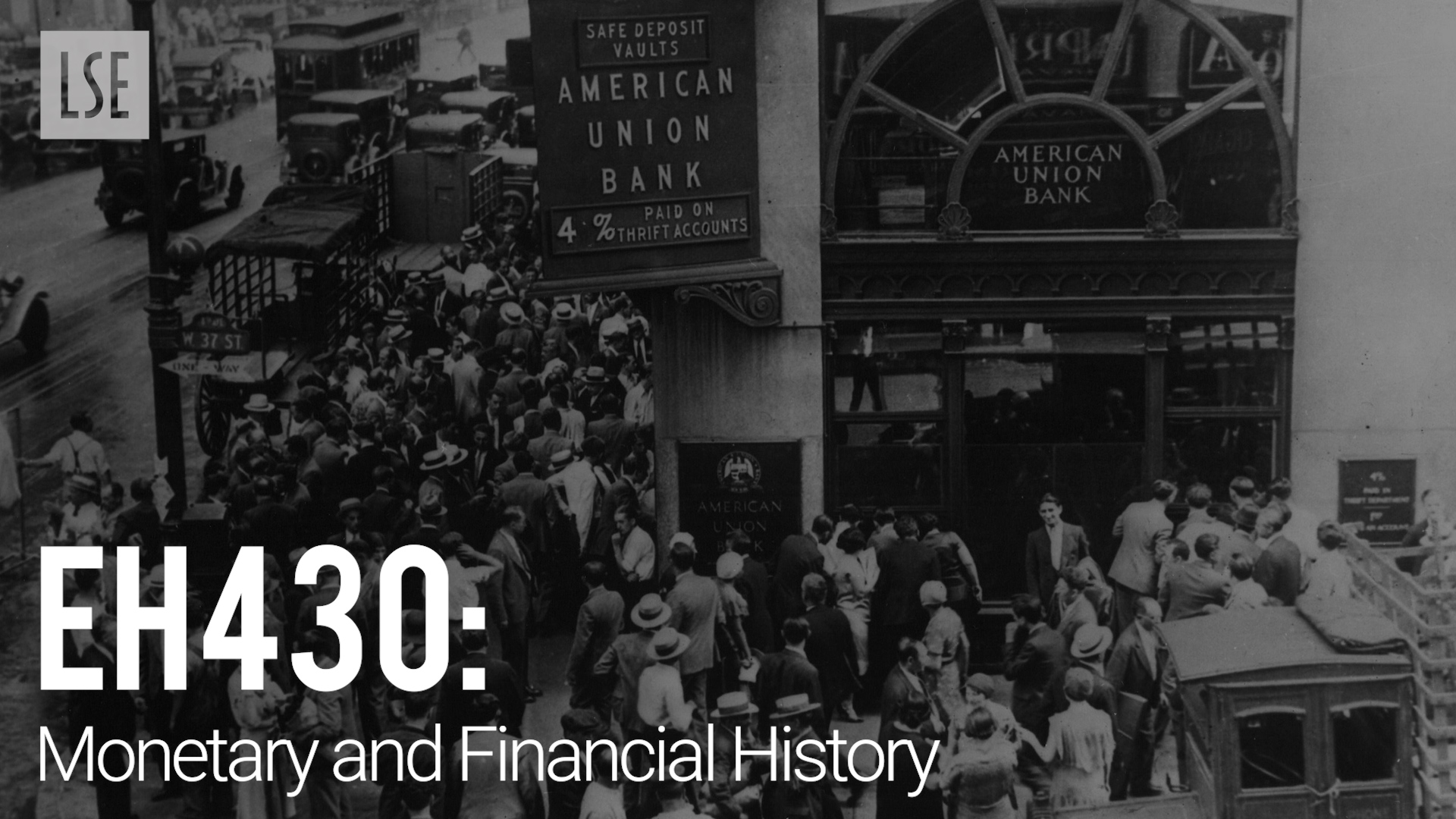 EH430 Monetary and Financial History