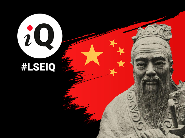 LSE iQ podcast cover image for China, war and the civilisational state