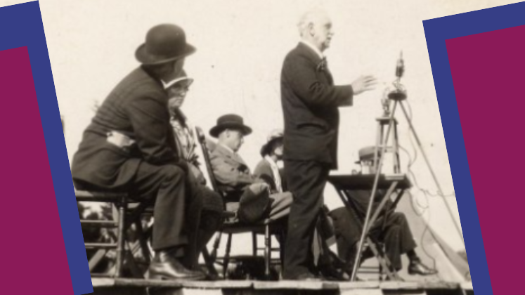 George Lansbury gives a speech