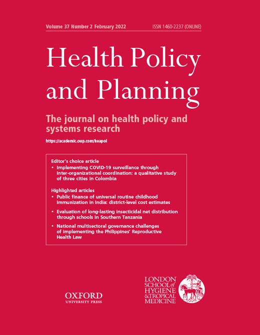 Health Policy Planning