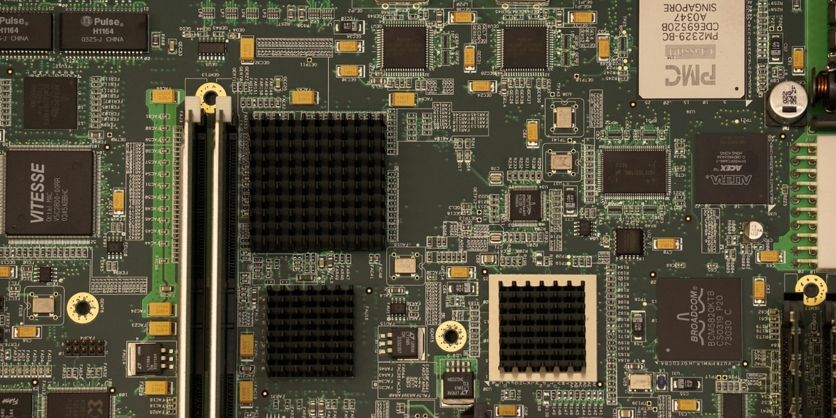 A close up of the inside of a computer