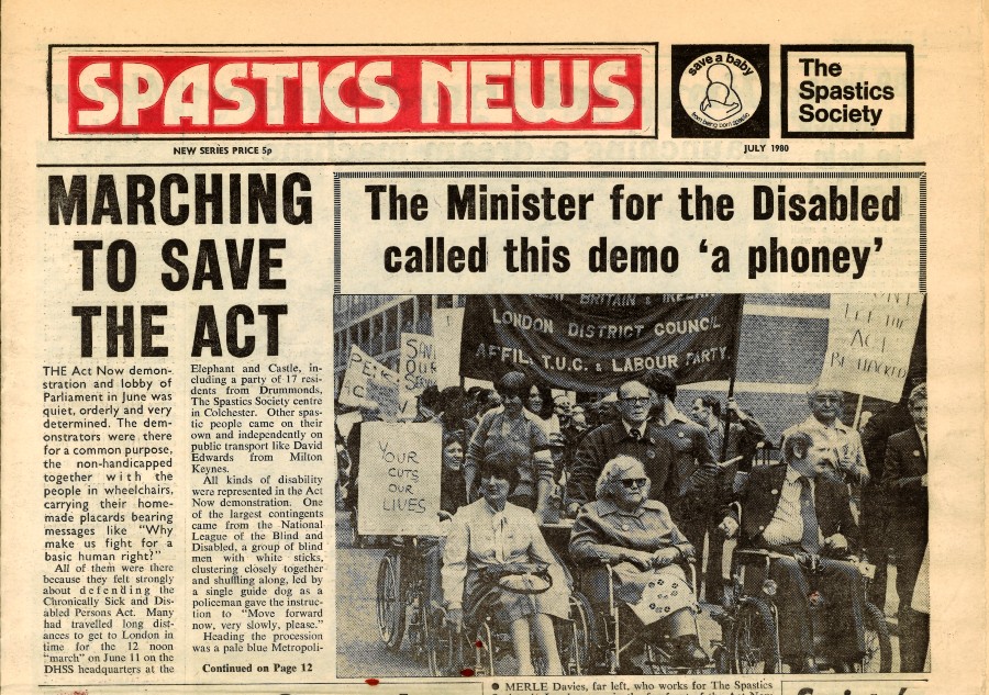 An extract from Spastics News, July 1980