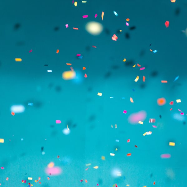 celebrate confetti falling