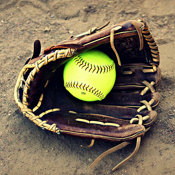 Image of a baseball glove and ball