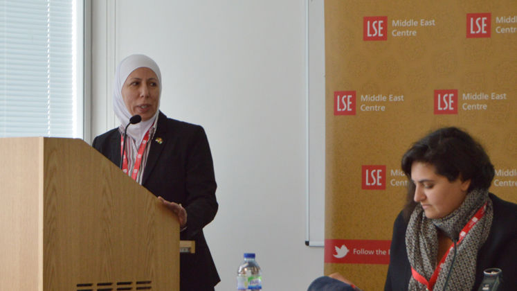 Speakers at an LSE Middle East Centre event, 2018