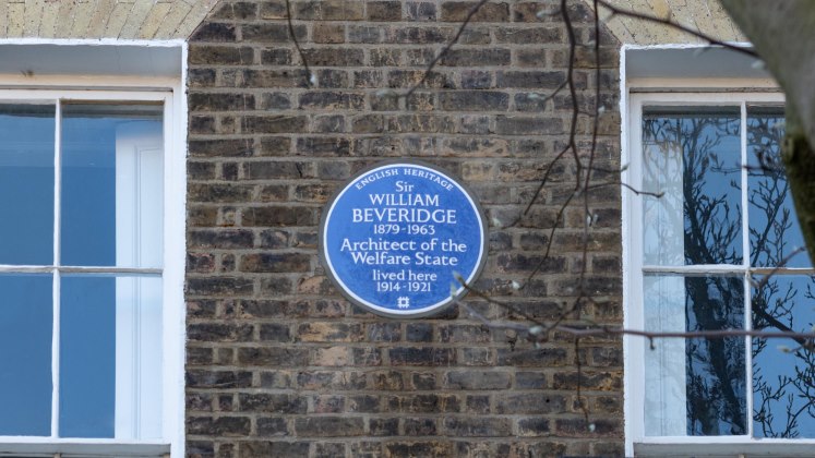 English Heritage Blue Plaque Beveridge