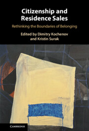Book cover of Kristin Surak's "Citizenship and Residence Sales"