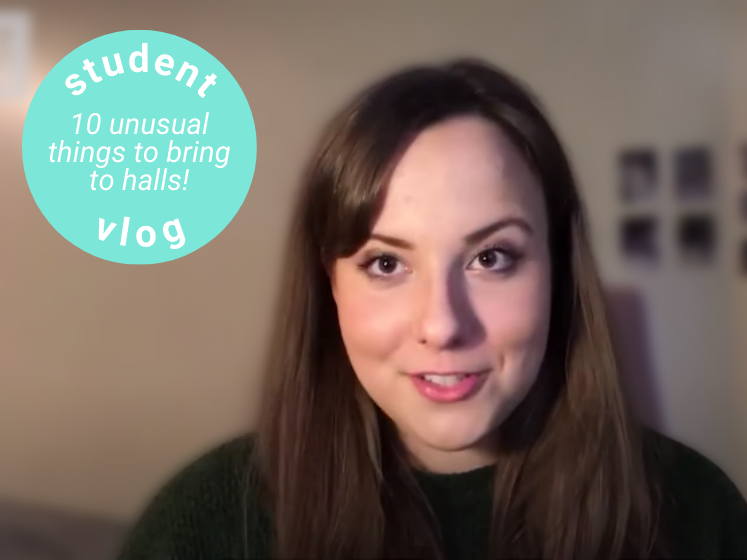 Student vlogger Emma shares 10 unusual things to bring to student halls