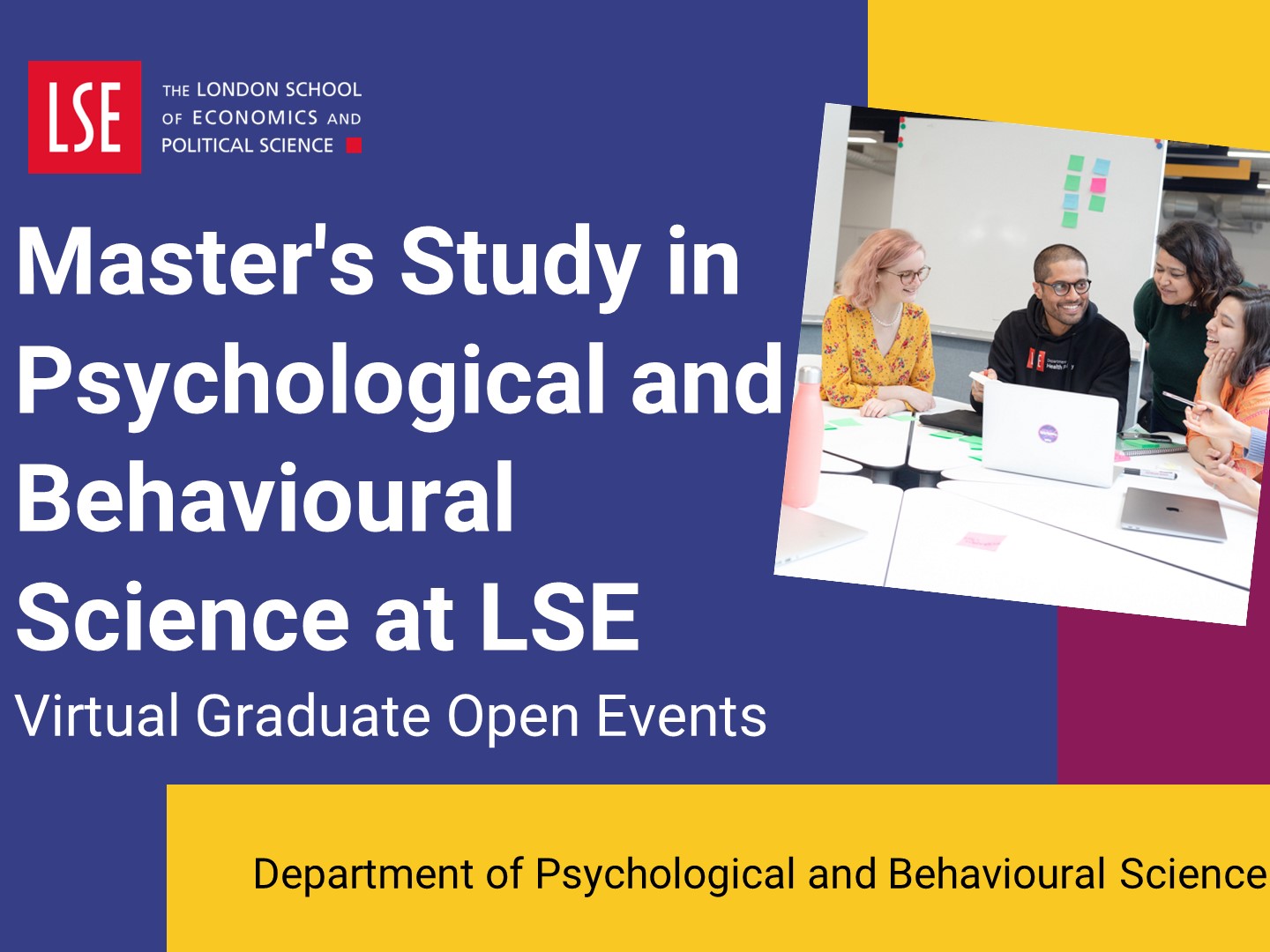 Introduction to master's study in Psychological and Behavioural Science at LSE