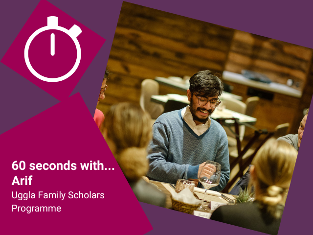 60 seconds with... - Arifuzzaman, BA History and Uggla Family Scholar